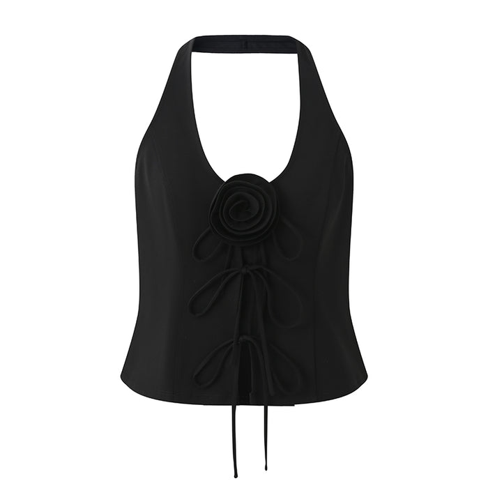 KNIT FLORAL VEST