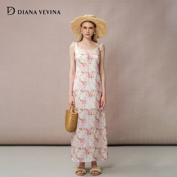 PINK FLORAL PRINT DRESS