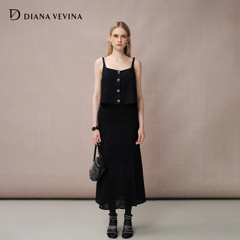 ACETATE PATCHWORK SKIRT