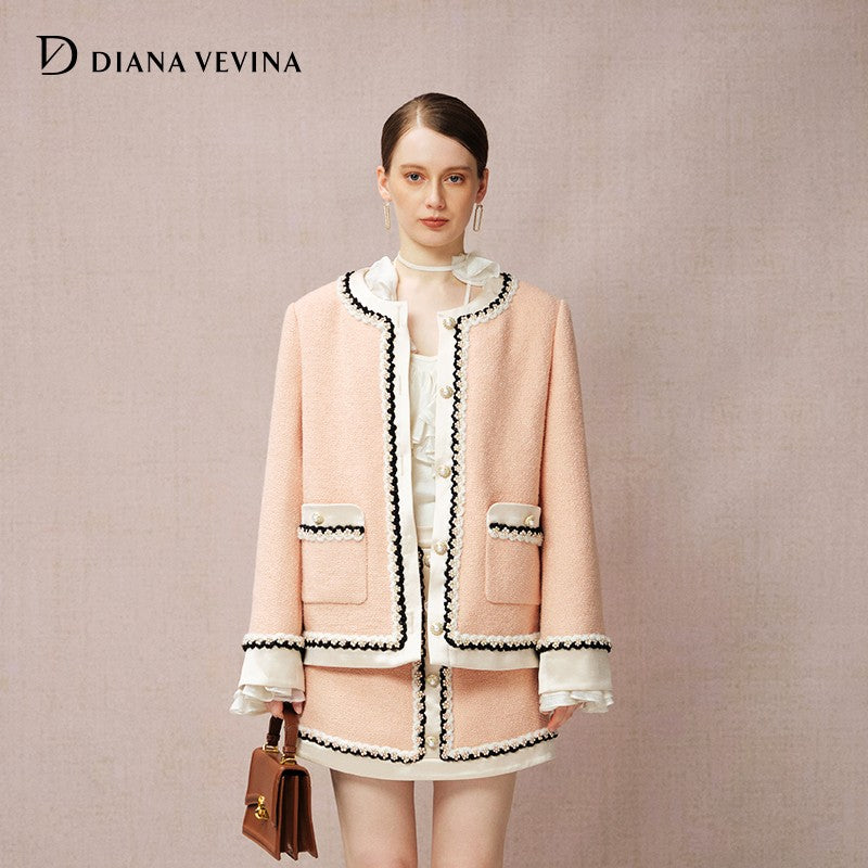 ORANGE PINK TWEED JACKET