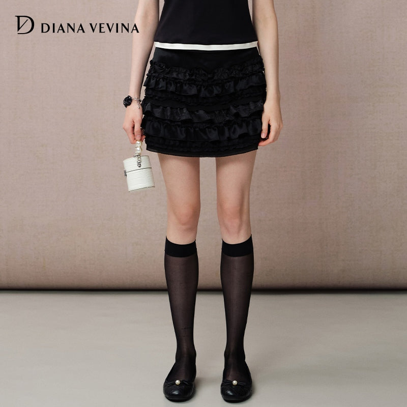 LACE PATCHWORK SKIRT