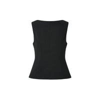 Lace Trim Slim Fit Sleeveless Top