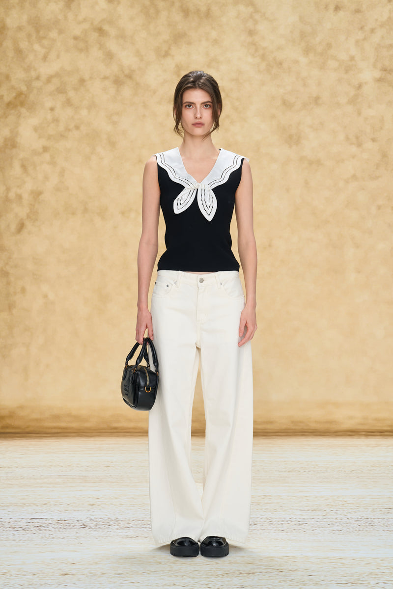Sailor Collar Bow Tank Top