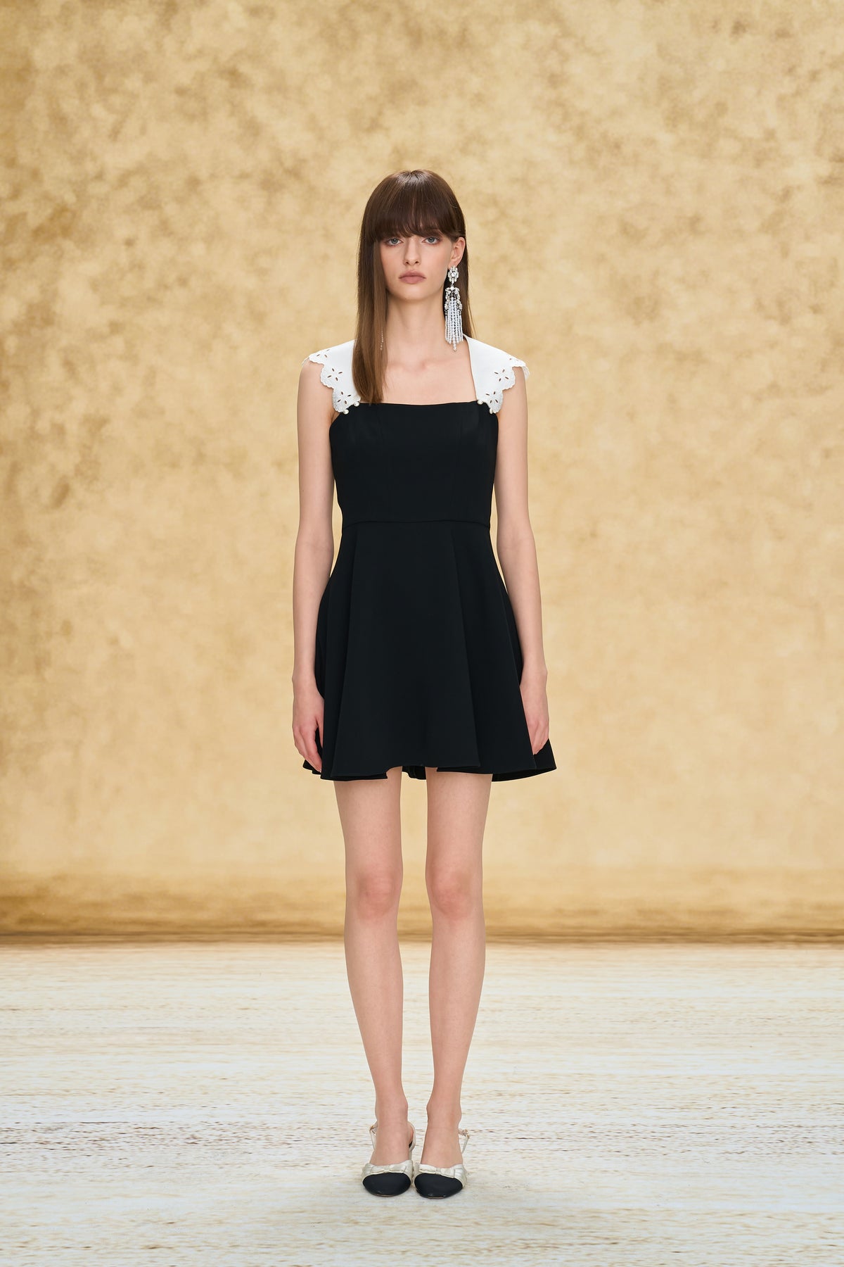 Sailor Collar Tube Mini Dress