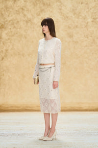 Sheer Floral Lace Lightweight Jacket