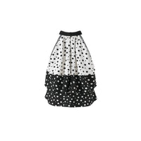 Retro Colorblock Polka Dot Halter Neck Top