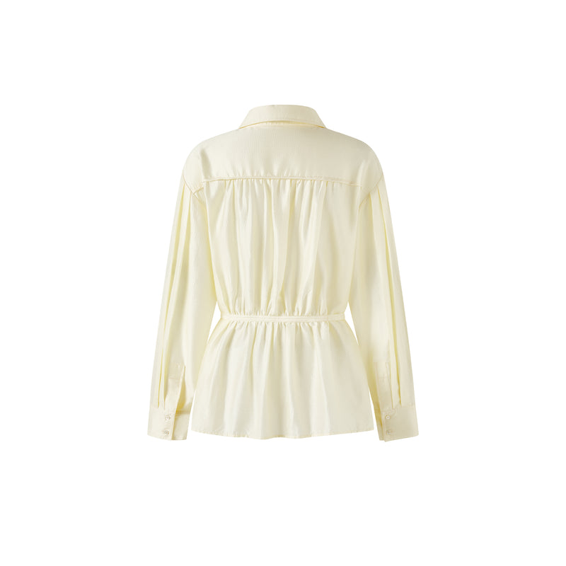 Moonlight Ivory Arabesque Pattern Shirt