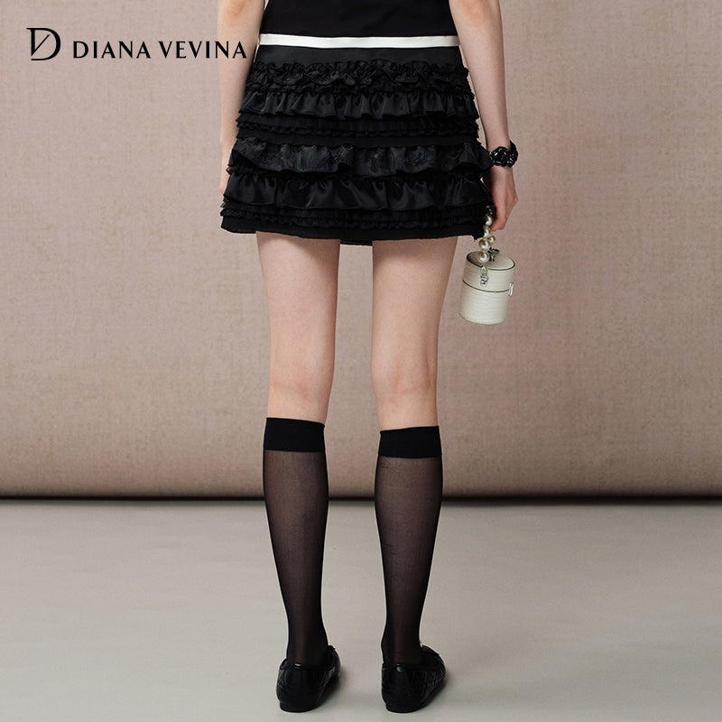 LACE PATCHWORK SKIRT