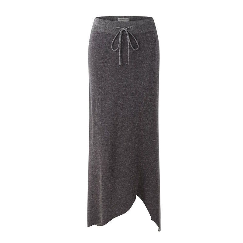 GRAY KNIT SKIRT