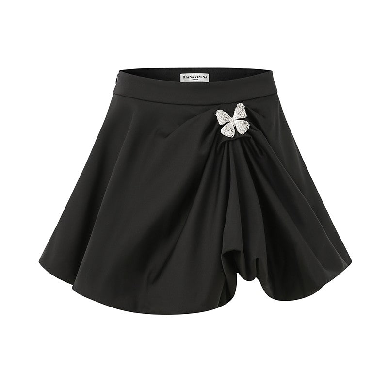 BLACK BUTTERFLY SKIRT