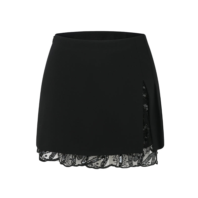 SEQUIN PATCHWORK BLAZER SKIRT