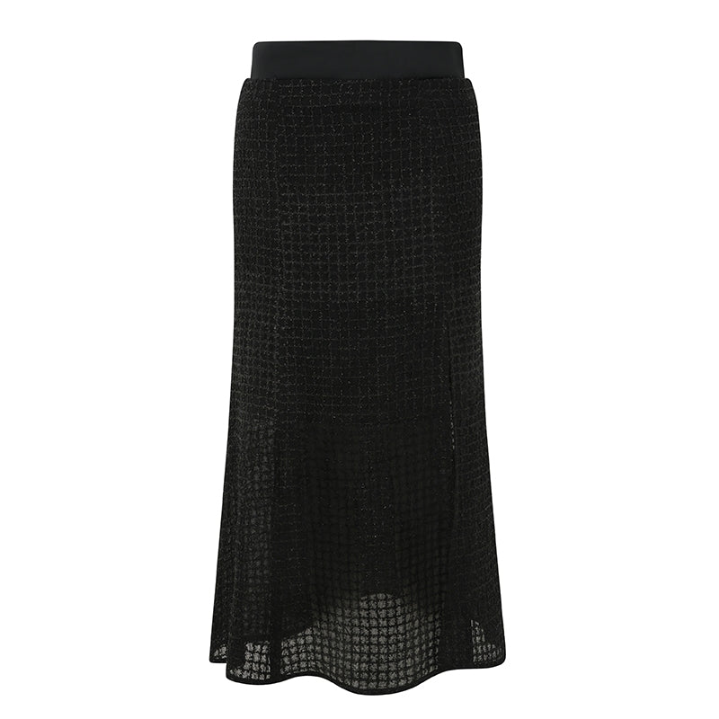 ACETATE PATCHWORK SKIRT