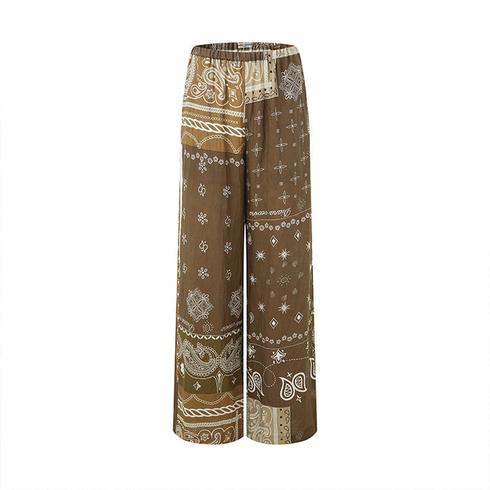 PAISLEY LINEN PANTS