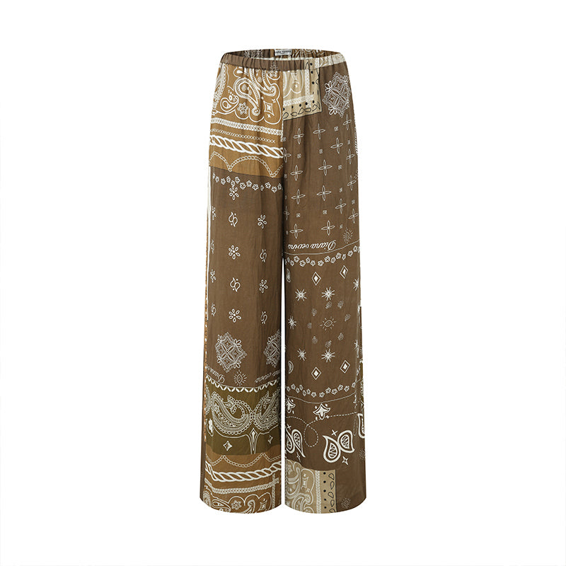 PAISLEY LINEN PANTS