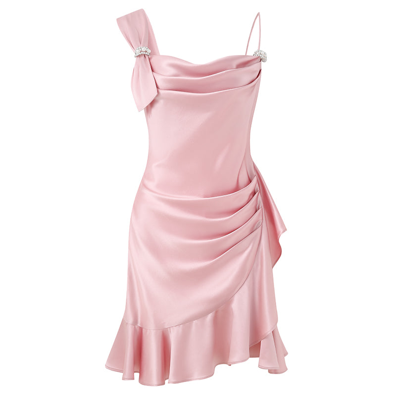 PINK ASYMMETRICAL DRESS
