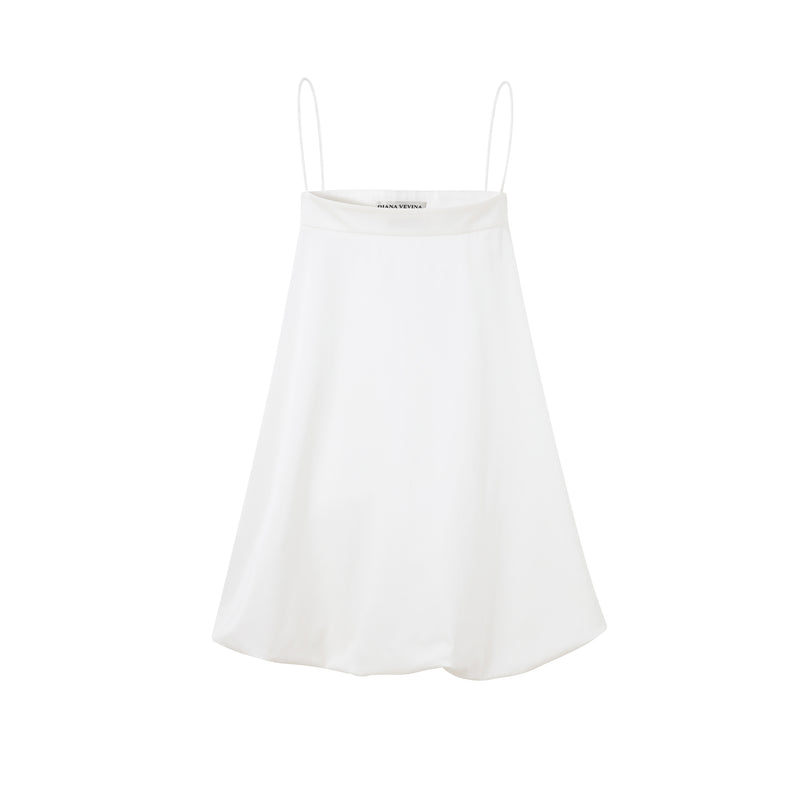 WHITE STRAPPY BUTTERFLY DRESS