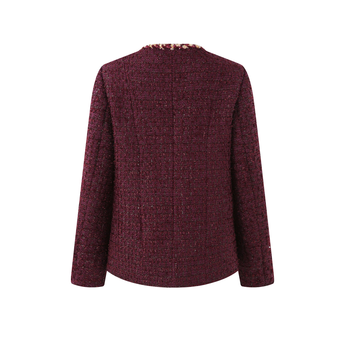 BURGUNDY TWEED JACKET
