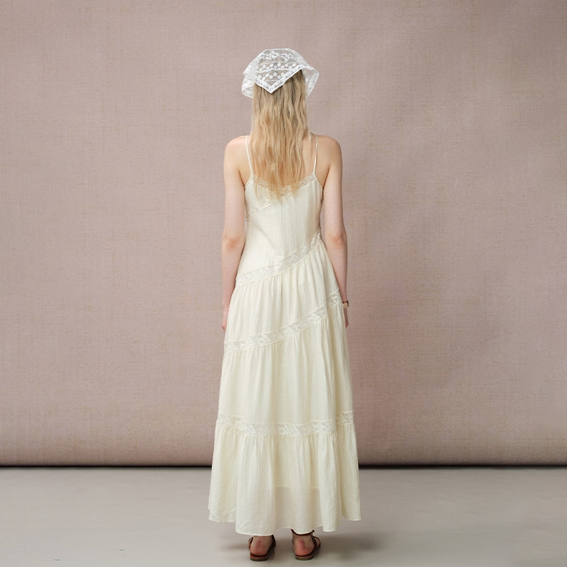 APRICOT STRAPPY MAXI DRESS