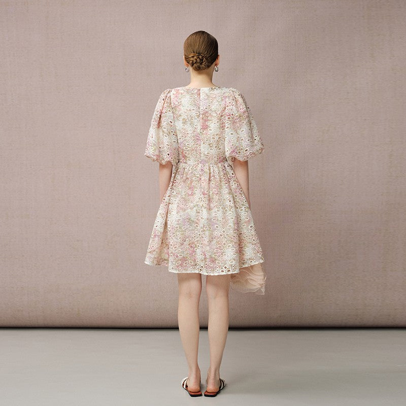 LACE FLORAL DRESS