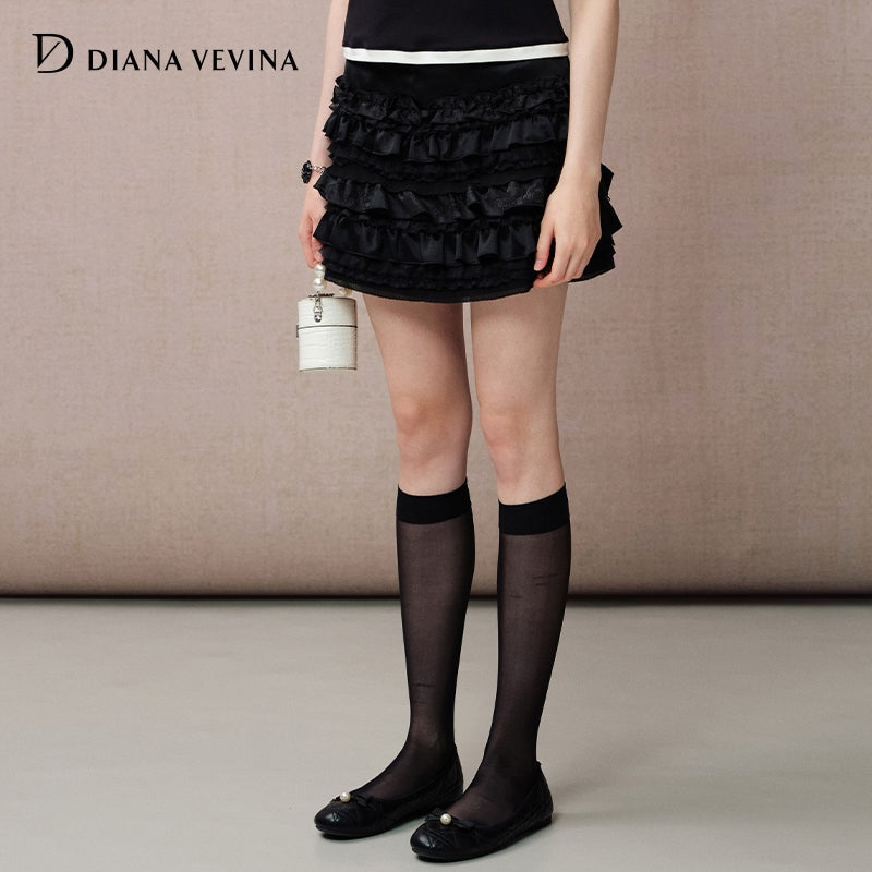 LACE PATCHWORK SKIRT