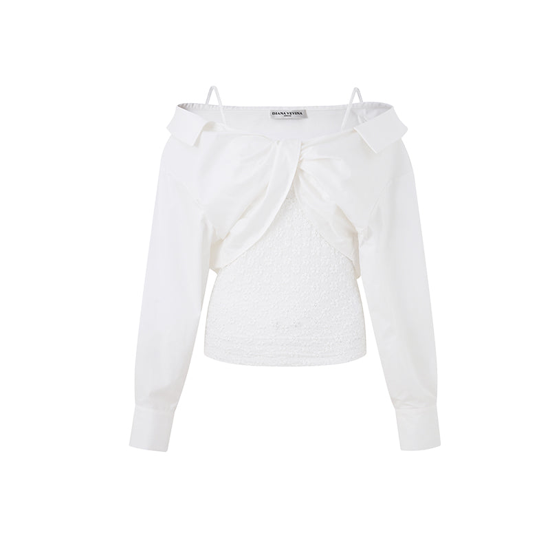 WHITE LACE BLOUSE
