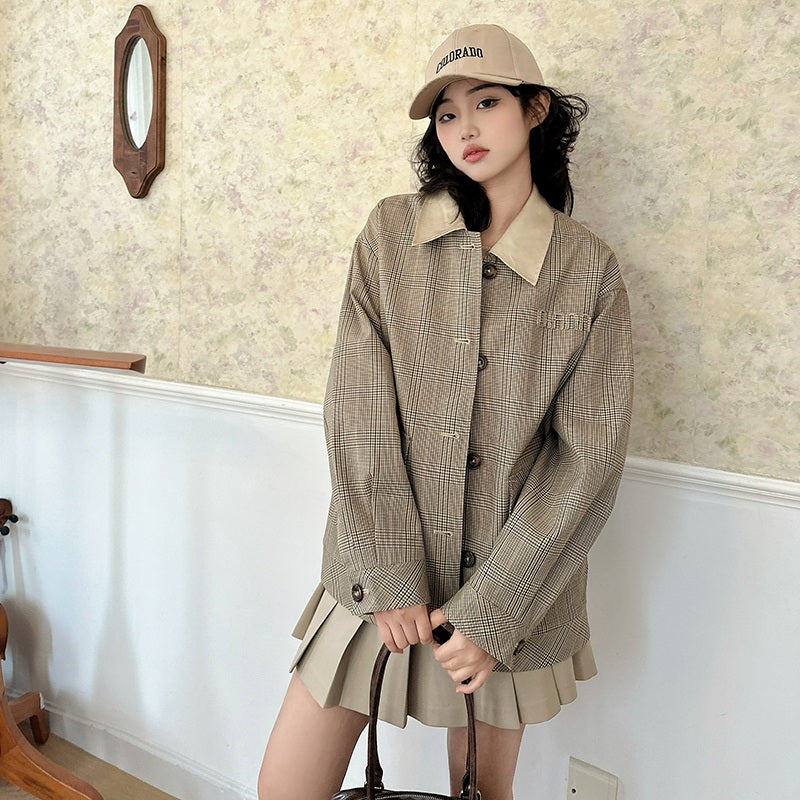 REVERSIBLE PLAID JACKET