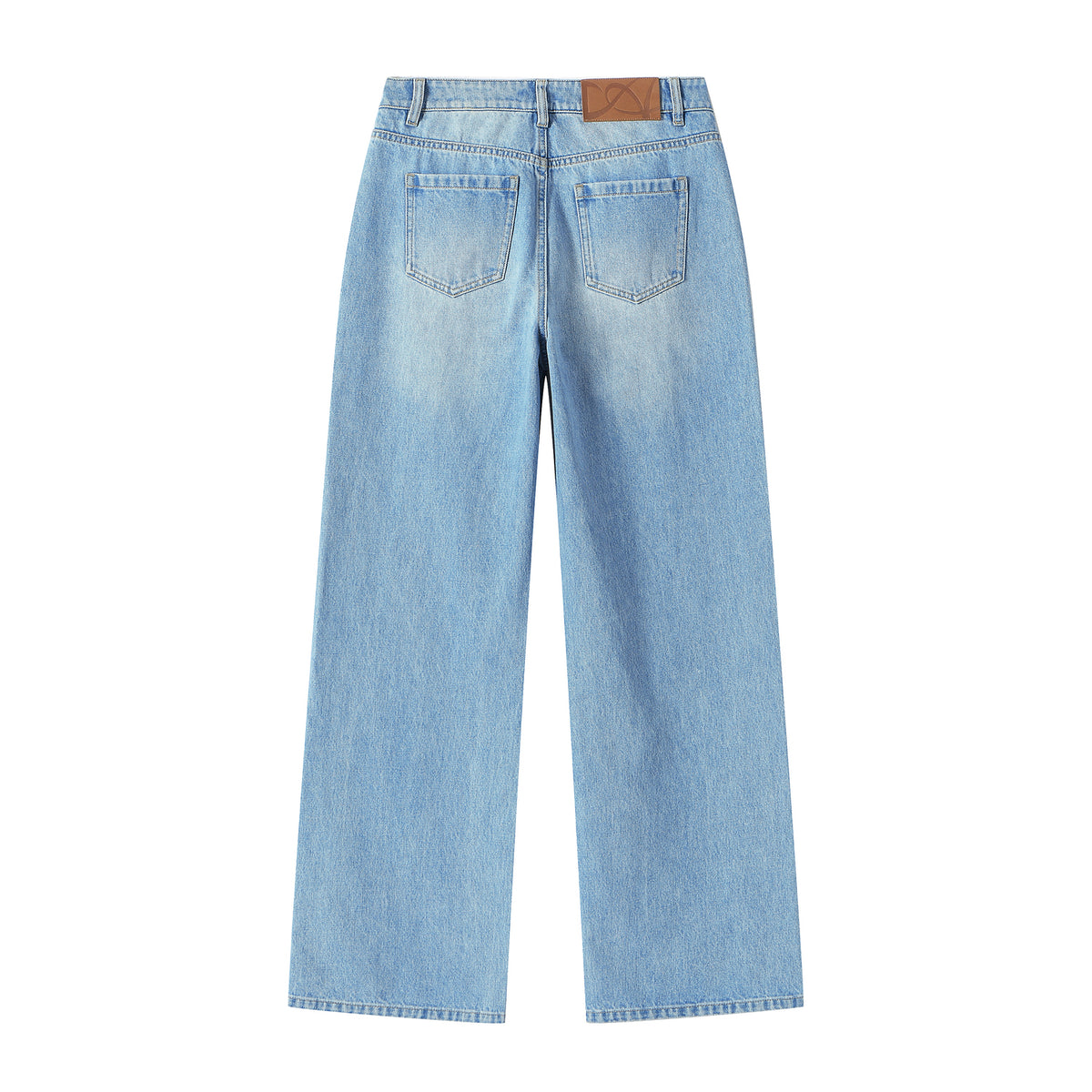 Lace Print Wide Leg Jeans