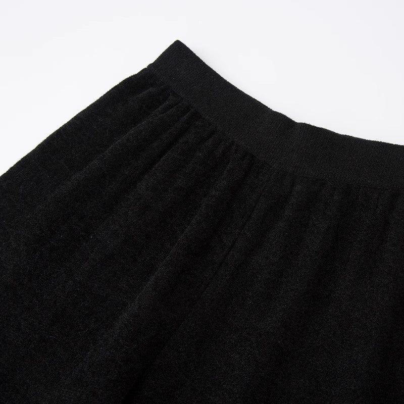 BLACK JACQUARD PANTS