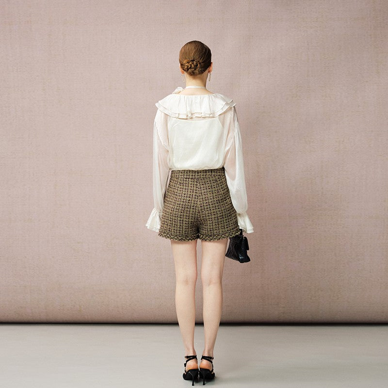 BEIGE SHEER BLOUSE