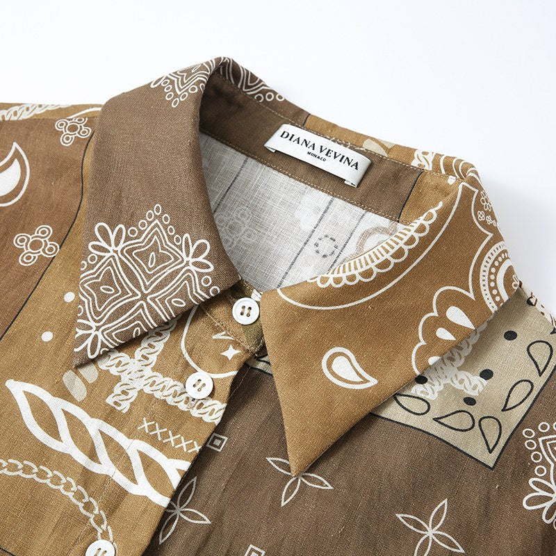 PAISLEY LINEN SHIRT