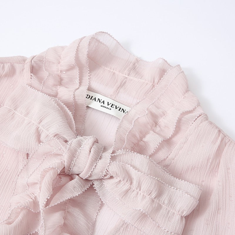 PINK CHIFFON BLOUSE