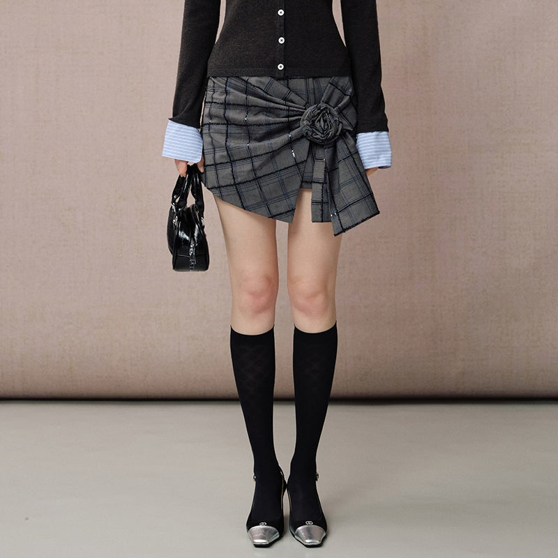 PREPPY PLAID SKORT