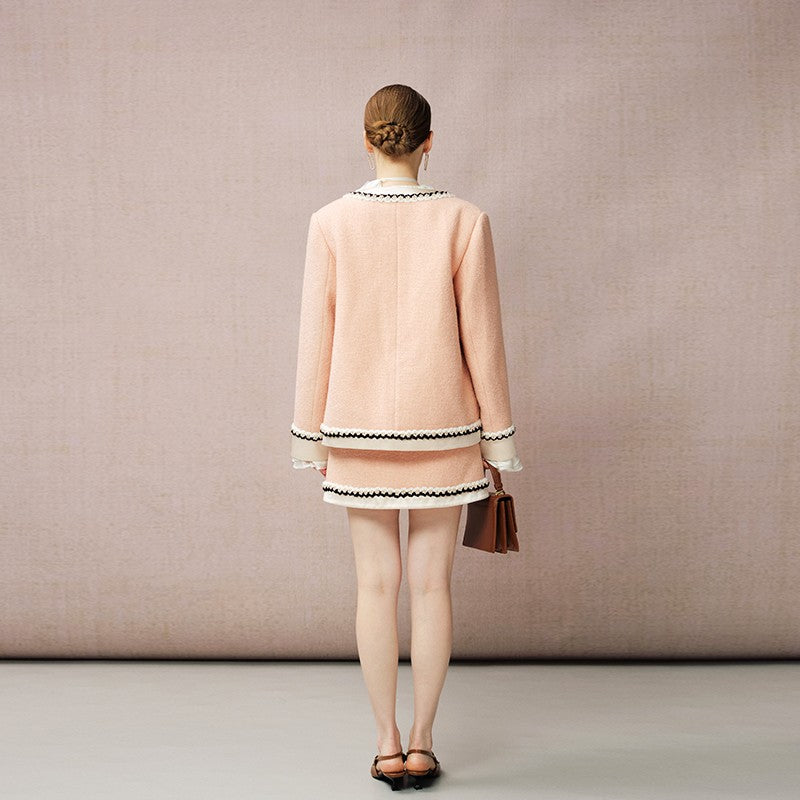 ORANGE PINK TWEED JACKET