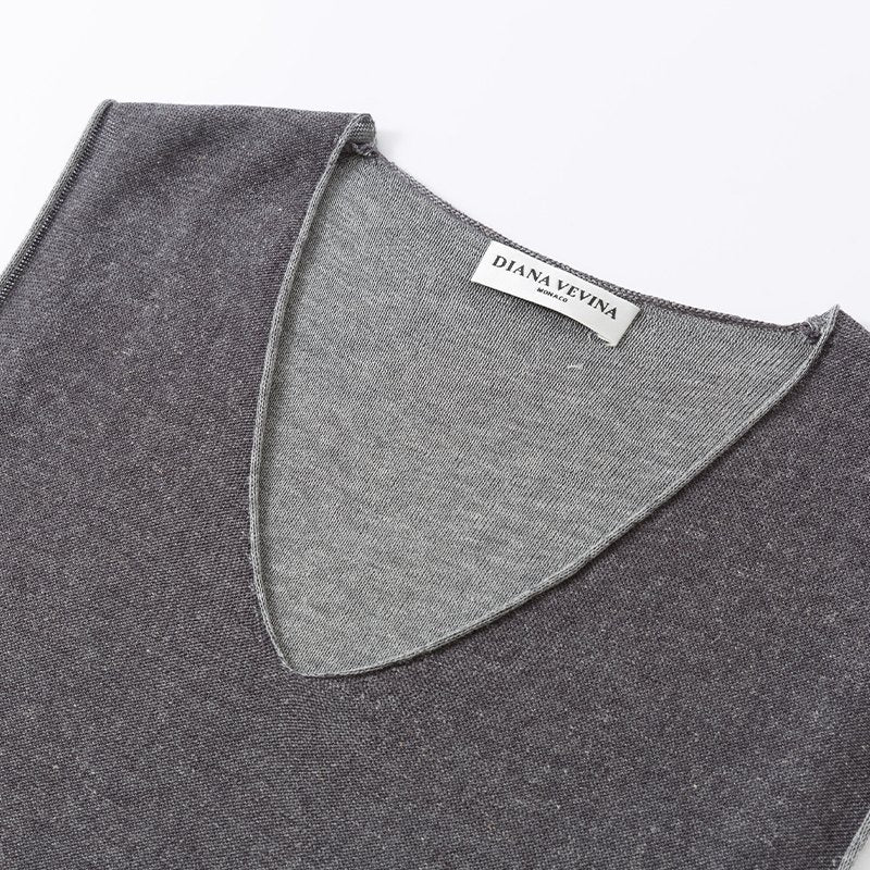 GRAY KNIT VEST