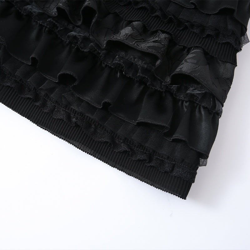 LACE PATCHWORK SKIRT
