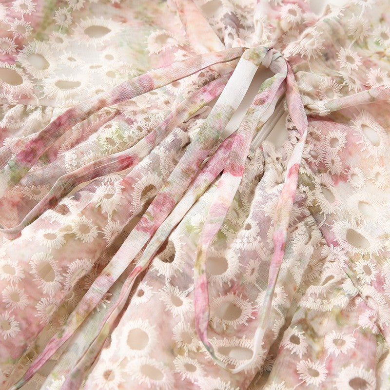 LACE FLORAL DRESS