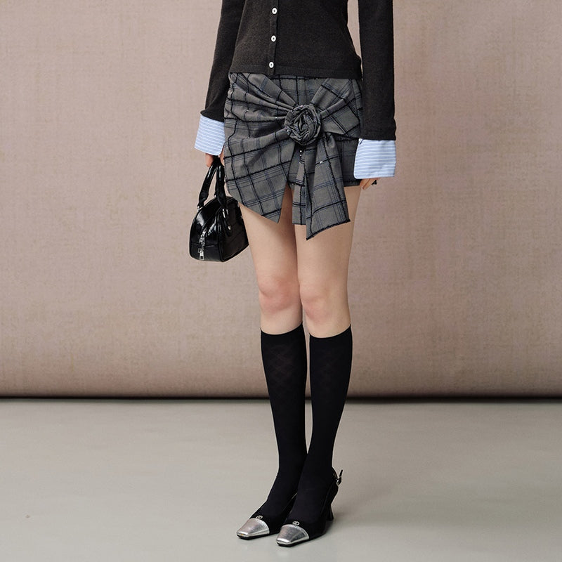 PREPPY PLAID SKORT