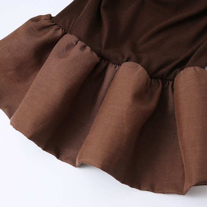 COFFEE EMBELLISHED BUD KNIT VEST