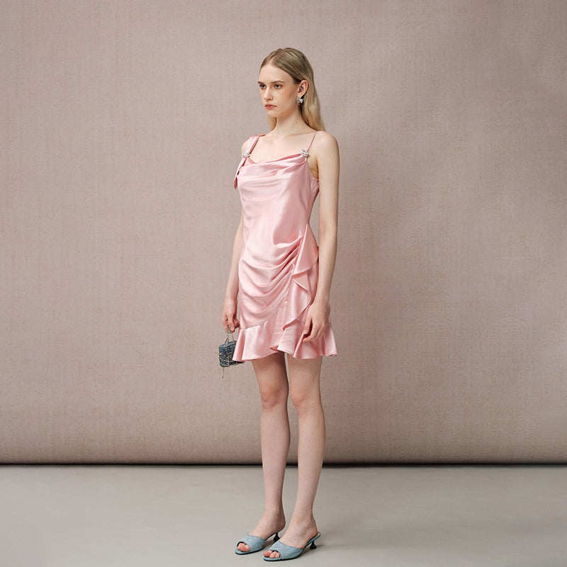 PINK ASYMMETRICAL DRESS
