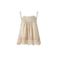Delicate Lace Trim Short Sleeve Top