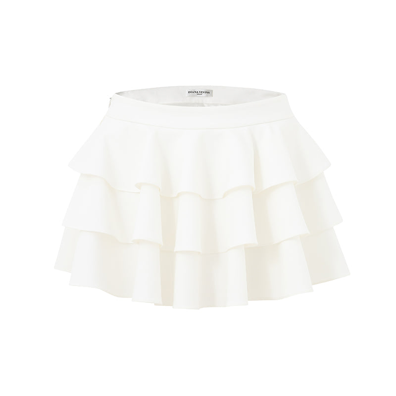 TAILORED TIERED SKORT