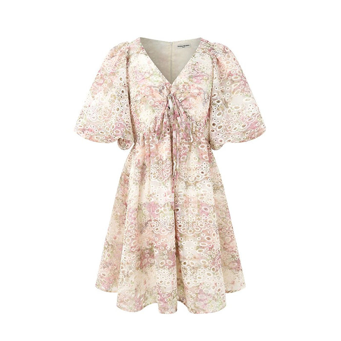 LACE FLORAL DRESS